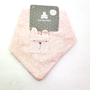 Baby Gap Girl One Size Pink Organic Grown Cotton Baby Bibs 3 Pack - Picture 1 of 5