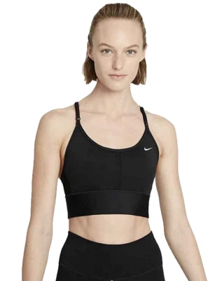 NEW NIKE Women's [L] Indy Padded Sports/Yoga/Pickleball Bra-Black DB8765-010 - Image 1 of 3