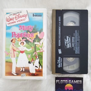 VHS D'Origine FR : Mary Poppins - Disney - 5 Oscars - 1964 - Floto Games - Imagen 1 de 2