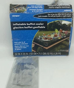 inflatable buffet cooler, Grad Glasses, Two stands, Table cover, And Accessories - Imagen 1 de 6