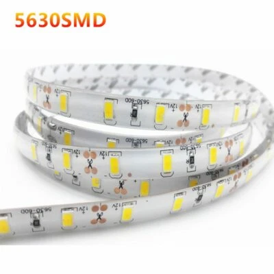 1/2/3/4/5M IP65 Waterproof LED Strip Light 5630 SMD DC12V 60Leds/M R G B White - Image 1 of 4