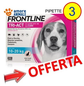 Frontline TRI-ACT 3 pipette per cani da 10-20 kg - Contro Pulci Zanzare Zecche - Imagen 1 de 3