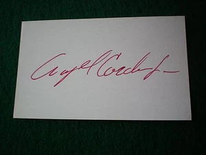 ANGEL CORDERO JR. SIGNED 3 X 5 CARD (HORSERACING)  - Bild 1 von 1