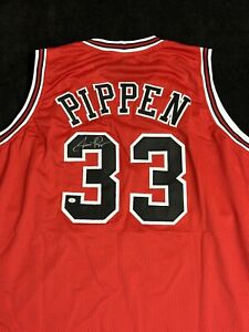 Scottie Pippen Signed Chicago Bulls Basketball Jersey with COA