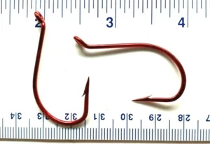 1000 VMC 8369RD 8369 Live Bait Red Octopus Fish Fishing Hooks 5/0 From France - Picture 1 of 1