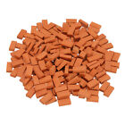 Miniature Bricks Clay Mini Wall Brick for Model Red 200PCS Scale 1/16