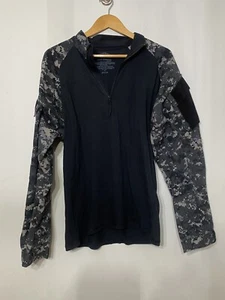 TRU SPEC Midnight Digital Camo 1/4 Zip Combat Shirt Medium Base Utility Cordura - Bild 1 von 9