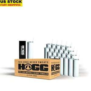Bulk 24 Units Insulated Sublimation Tumblers 20oz Blank Cups Lid Straw New - Picture 1 of 6