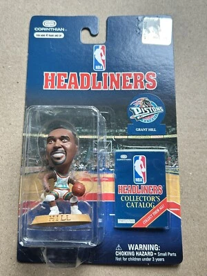 Figura de 3 pulgadas de los cabezas de cartel de la NBA Grant Hill Detroit Pistons baloncesto 1997 nueva Foto 1 de 3