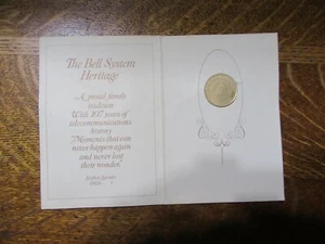 Jan 1984 Bell Atlantic/Bell System Divestiture Destiny Commemorative Coin W/Card - Picture 1 of 7