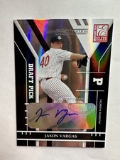 Jason Vargas - 2004 Donruss Elite Extra Edition Draft Pick RC Auto /621 Marlins