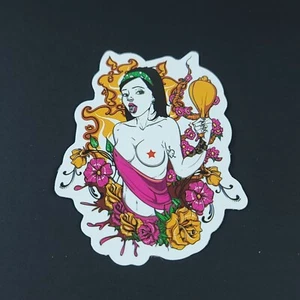 Sexy Tattoo Bad Girl Dia de Los Muertos Laptop Sticker 2 Inch - #9 - Picture 1 of 2