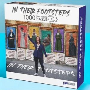 Kamala Harris Rosa Parks 1000 Piece Jigsaw Puzzle In Their Footsteps Gift NWT - Picture 1 of 7