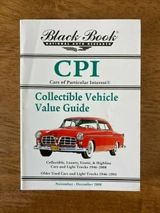 Black Book CPI Cars Of Particular Interest Guide Nov-Dec 2008 Paperback - Bild 1 von 2