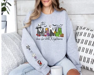 Personalised mamas little nightmares sweater, Jumper, Halloween Jumper, Mum - Picture 1 of 3