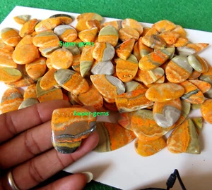 1 Kg Lot~ Natural Bumble Bee Jasper Cabochon Indonesian Semi Precious Gemstones - Picture 1 of 4
