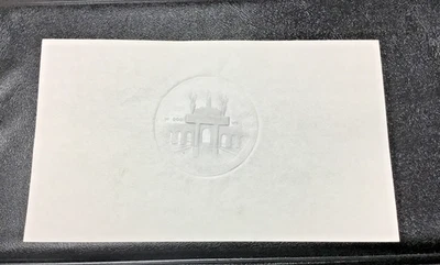 1984-S OLYMPIC LA COLOSIUM SILVER DOLLAR MINT TEST STRIKE Struck on Shim Paper - Image 1 of 4