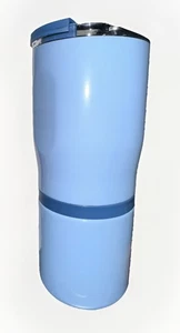 Insulated Coffee Tumbler 2 in 1 ~BOTTLE BOTTLE ~  12 oz & 10 oz  ~ Blue ~ NEW - Picture 1 of 18