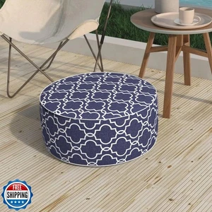 Melody Elephant Patio Inflatable Ottoman, 21x9 Inch Portable Stool Ottoman wi - Picture 1 of 5