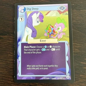 Tarjeta de evento profundo My Little Pony CCG Dig Alpha 97F rara - Imagen 1 de 2