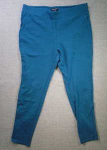 Pantalones elásticos suaves Sabrina Lauren NY para mujer XL entrenamiento ropa deportiva verde azulado ocio - Imagen 1 de 12