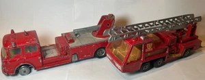 2x Fire Engines - Corgi Simon Snorkel & Matchbox K9 Super Kings Fire Tender - Picture 1 of 9