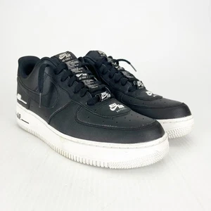 Nike Air Force 1 '07 LV8 Double Air Pack Black Athletic Sneakers Shoes Mens 10 - Picture 1 of 5