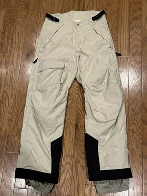 Pantalones de nieve Obermeyer para hombre talla pequeña esquí snowboard caqui y negro Foto 1 de 4