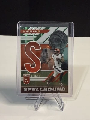 2023 Panini Donruss Elite JaMarr Chase Spellbound “S” Green #SB-JC4 Bengals - Image 1 of 2