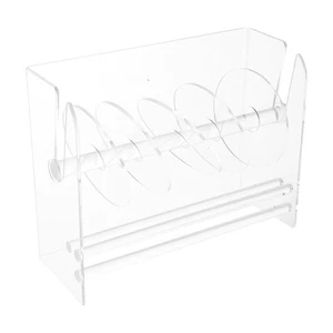 Acrylic Label And Sticker Dispenser 6 Disks Adjustable Sticker Roll Holder For - Picture 1 of 18