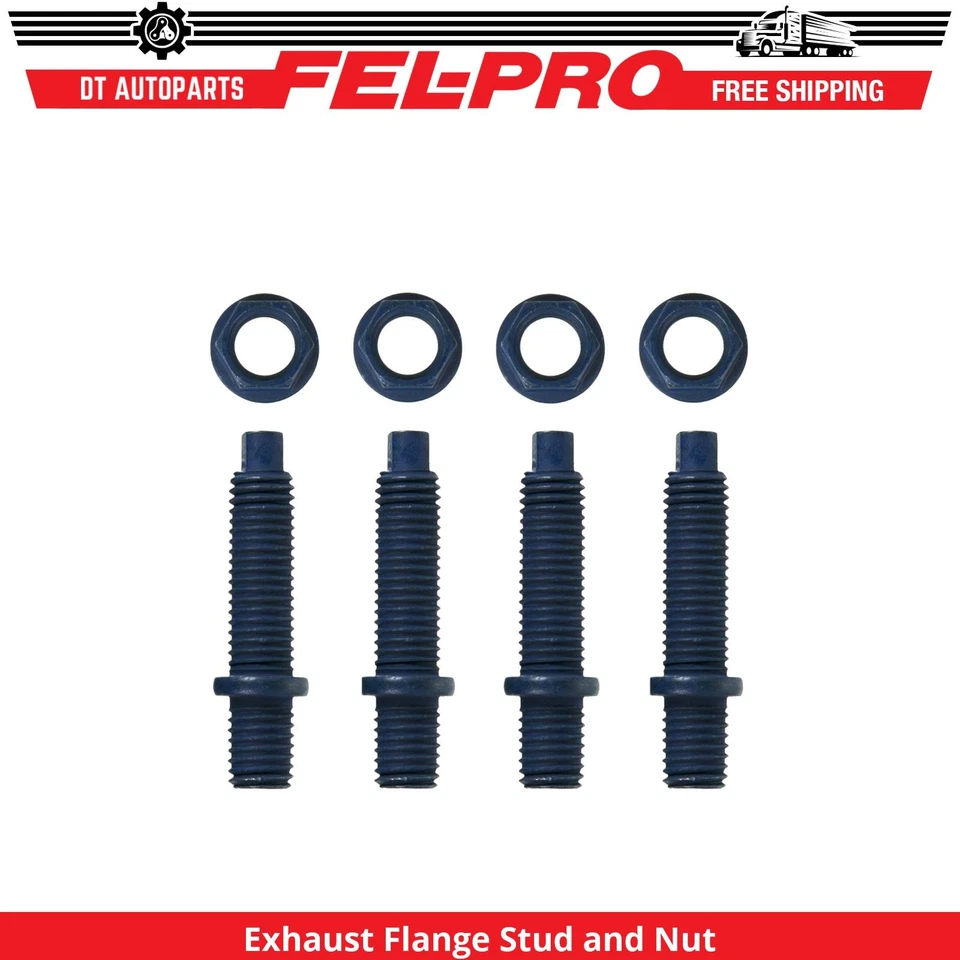 Para Ford Mustang 1980-1985 Brida de escape Perno y tuerca Fel-Pro 1981 1982 1983 Foto 1 de 1