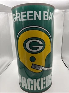 Máscara facial vintage de una barra Green Bay Packers bote de basura de metal de 19” de alto años 60-70 - Imagen 1 de 12