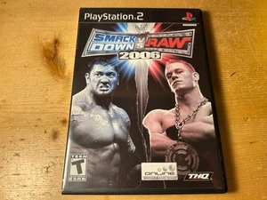 WWE SmackDown vs. Raw 2006 Sony PlayStation 2 PS2 ¡Juego Etiqueta Negra Completo! - Imagen 1 de 6