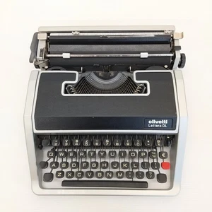 Tested Olivetti Lettera DL Typewriter Vintage Antique with Case As-Is - Picture 1 of 10