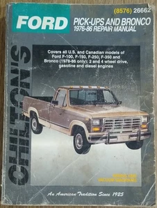 Ford Pick-ups and Bronco, 1976-86 (Chilton Total Car Care Series Manuals) 8576 - Picture 1 of 2