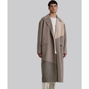 Departamento Gabardina de hombre Anonym tricolor con paneles de lana y cachemir talla XL - Imagen 1 de 14