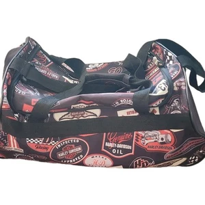 Harley Davidson Logo Sport Light-Weight Duffel Gym Travel Weekender Bag Logo - Picture 1 of 7