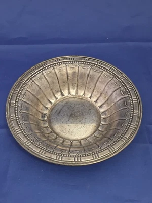 ANTIQUE STERLING SILVER TAZZA DURGIN? GORHAM #1706 CANDY BON BON BOWL BEADED - Image 1 of 4