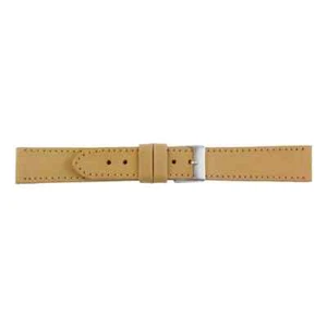 Uhrenarmband Nubuk Nubukleder Senfgelb von Pebro - 14, 16, 18, 20, 22, 24 mm - Bild 1 von 3