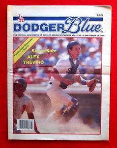 Dodger Blue Newspaper 1986 Cover: Alex Trevino jmc2