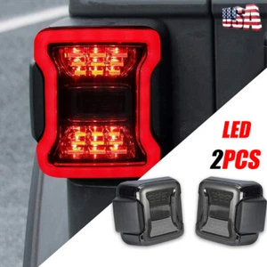 Smoked LED Rückleuchten mit laufendem Blinker für Jeep 2018-2024 Wrangler JL JLU - Bild 1 von 15