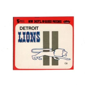 Adesivo azione squadra Fleer 1978 logo puzzle retro Detroit Lions - Foto 1 di 1