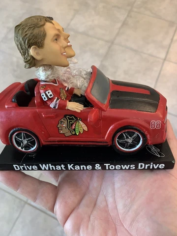 Patrick Kane and Jonathan Toews Chevy Drives Chicago SGA Bobblehead Cover