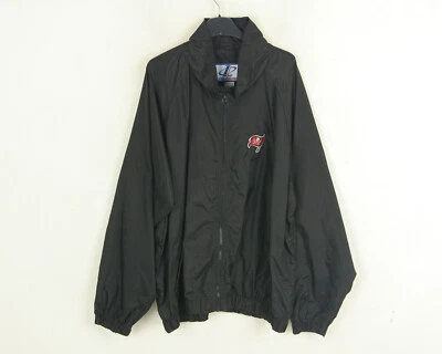 Tampa Bay Buccaneers Logo Athletic Mens XL Jacket Coat Windbreaker Sport Zip Top - Image 1 of 4
