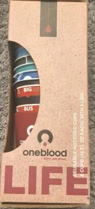 Oneblood Reusable Hot/cold Cups With Lids 16oz 👉DP👈 - Picture 1 of 4