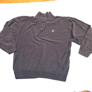 Big Dogs Unisex Henley Style Sweater XL 100% Cotton Knit Long Sleeves 1/4 Zip - Picture 1 of 5