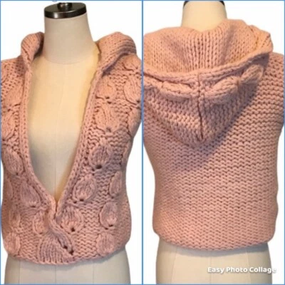 Chaleco Suéter Alberto Makali Sin Mangas Rosa Polvoriento Foto 1 de 4