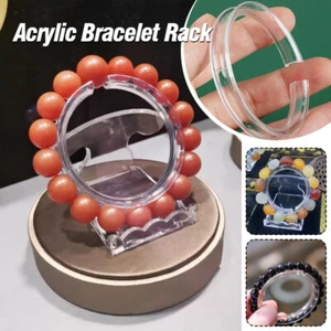 20pcs Acrylic Bracelet Rack Plastic Round Watch Bracelet Display Stand Ring - Picture 1 of 19