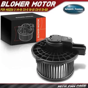 HVAC Blower Motor Fan Assembly for Mazda 3 14-18 CX-3 2016-2021 CX-5 2013-2022 - Picture 1 of 10