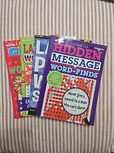 Bendon/Kappa Large Print Word Search Activity Books Lot Of 4. - Bild 1 von 5